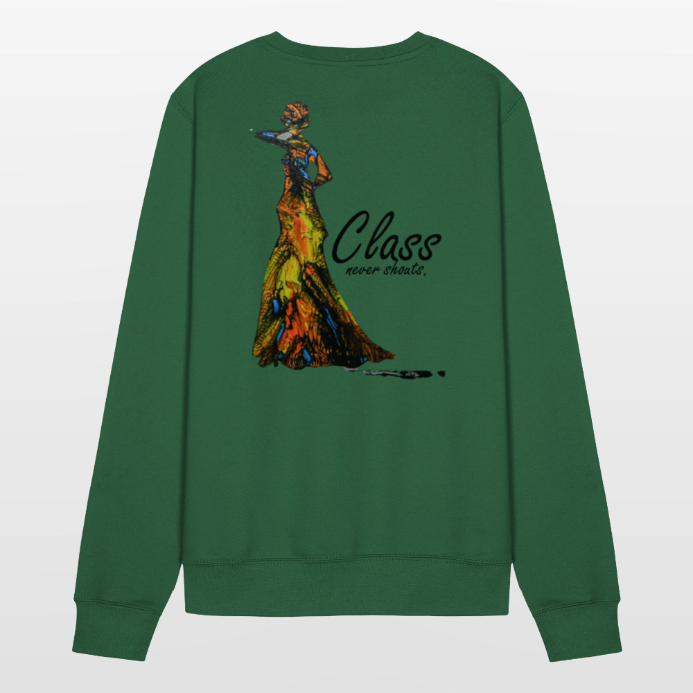 Unisex Pulli Class Backprint - Grün