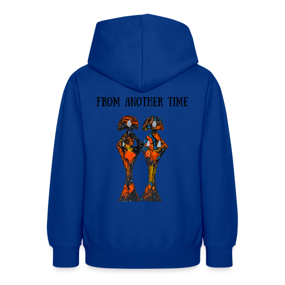 Teenager Hoodie Geishas Backprint - Royalblau