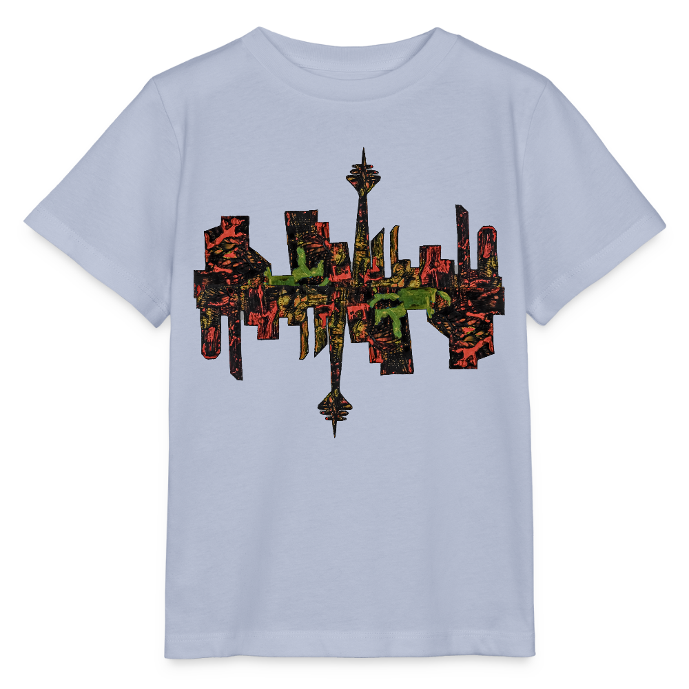 Unisex Kinder T-Shirt Düsseldorfer Skyline V.9 - Lavendel-Violett
