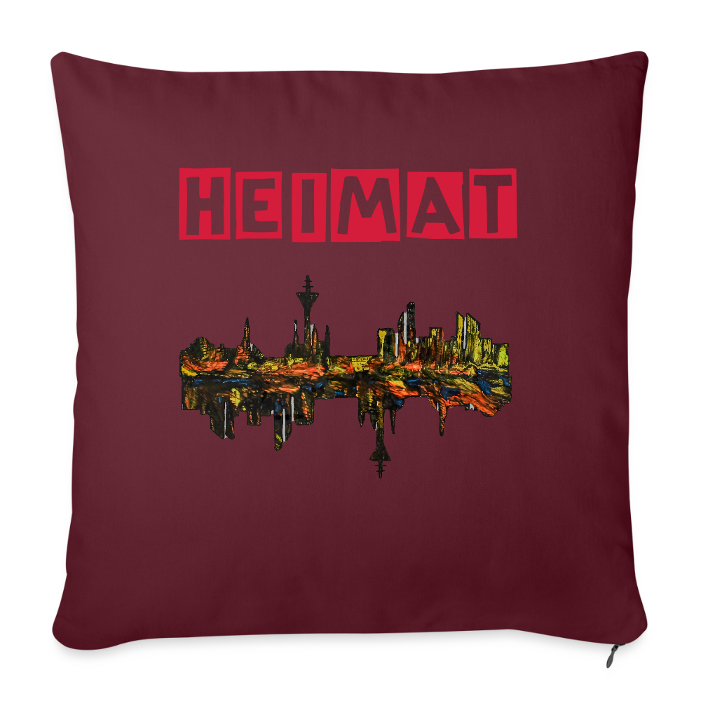 Sofakissen mit Füllung 44 x 44 cm - Burgunderrot