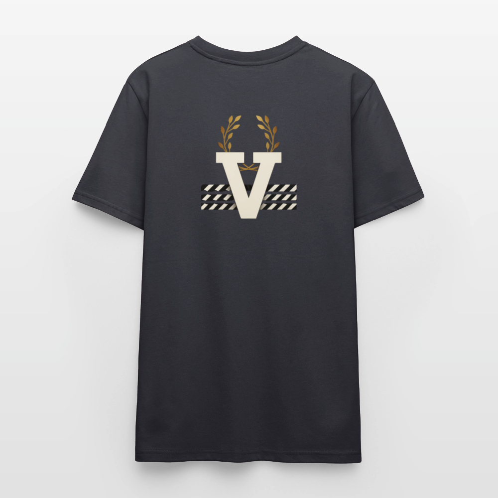 Unisex T-Shirt Zylinder und Stella - Dunkles Graublau