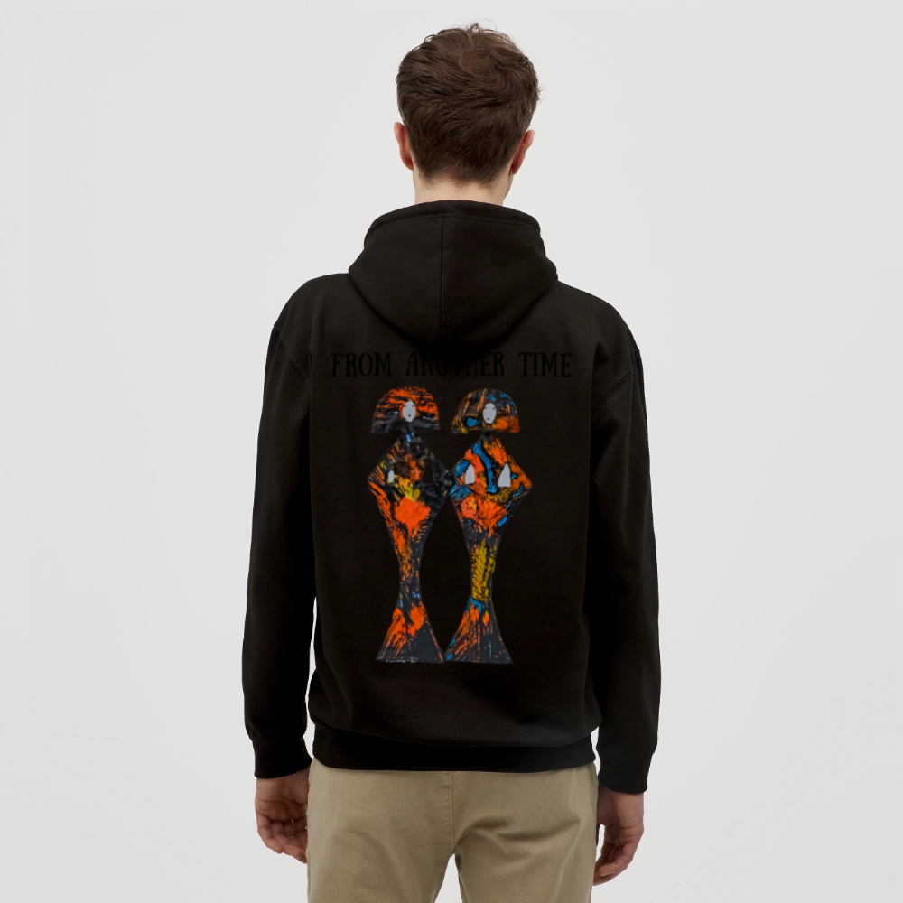Unisex Hoodie Geishas Backprint - Schwarz