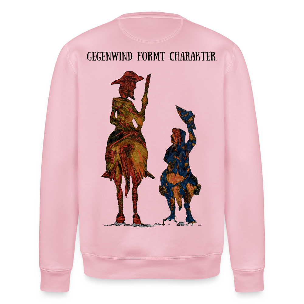 Unisex Bio Pulli Don Quixote Backprint - Hellrosa