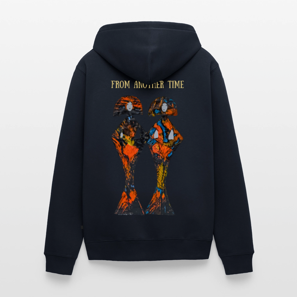 Männer Kapuzenjacke Geishas Backprint - Navy