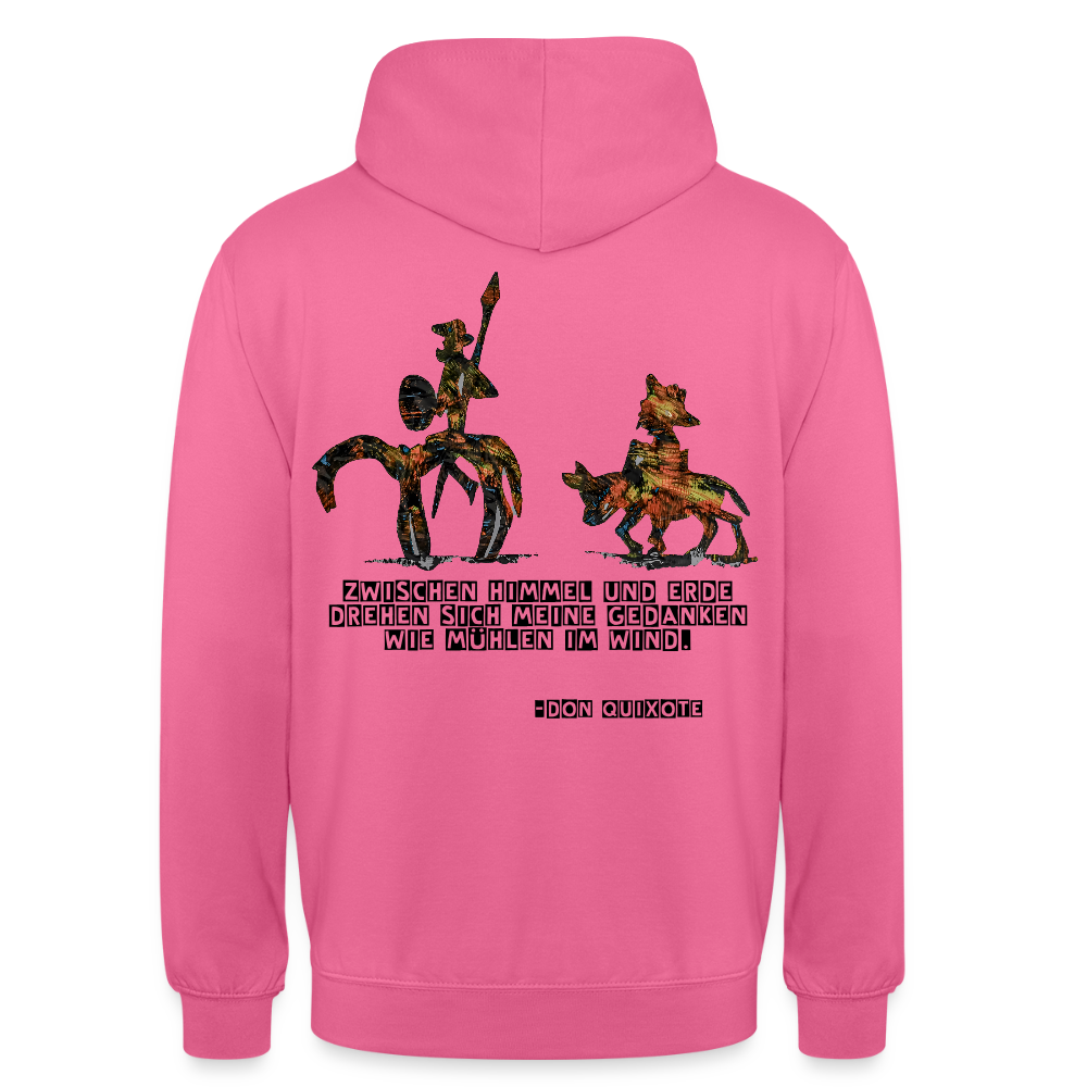 Unisex Hoodie Don Quixote Backprint - Pink