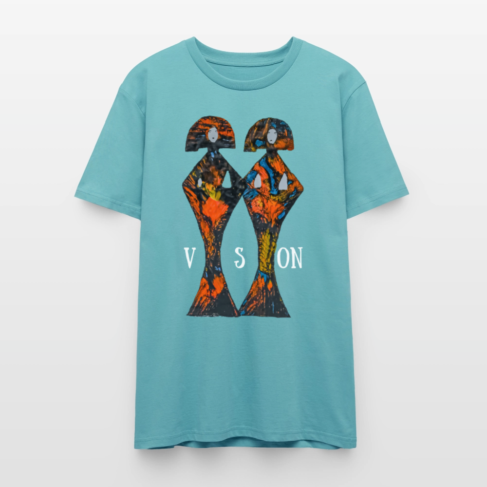 Unisex T-Shirt Geishas - Pastelltürkis