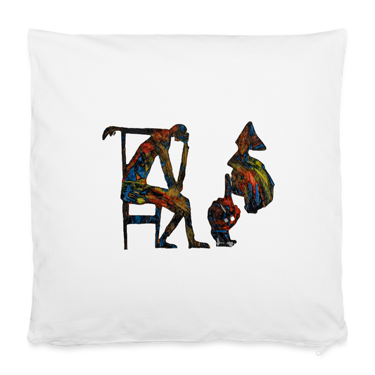 Kissenbezug 40 x 40 cm - Weiß
