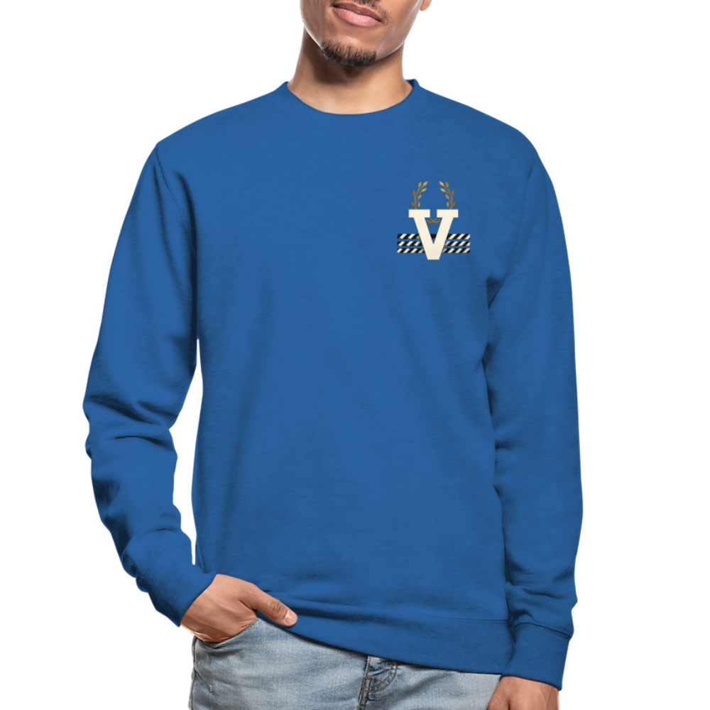 Unisex Pulli Düsseldorfer Skyline Backprint - Royalblau
