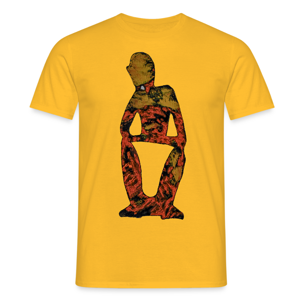 Männer T-Shirt Stille - Gelb