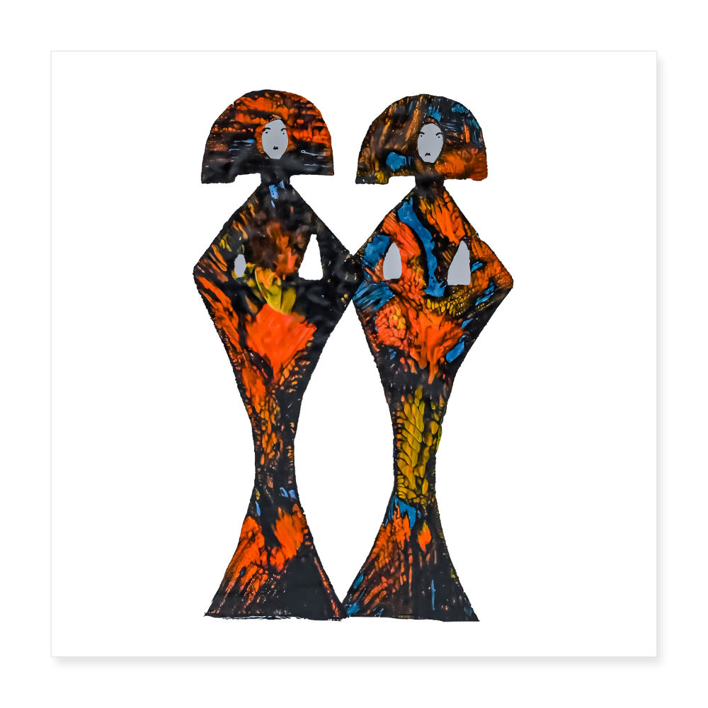 Poster 40x40 cm - Weiß