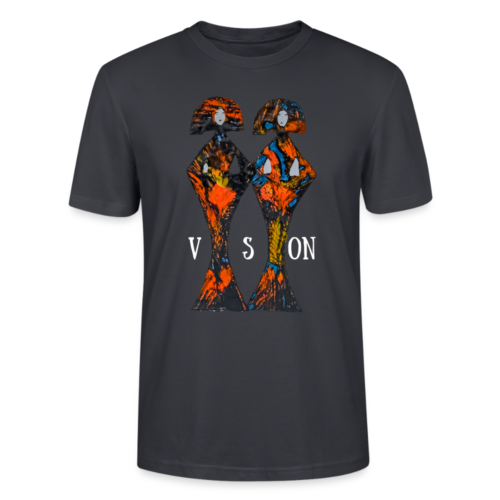 Unisex T-Shirt Geishas - Dunkles Graublau