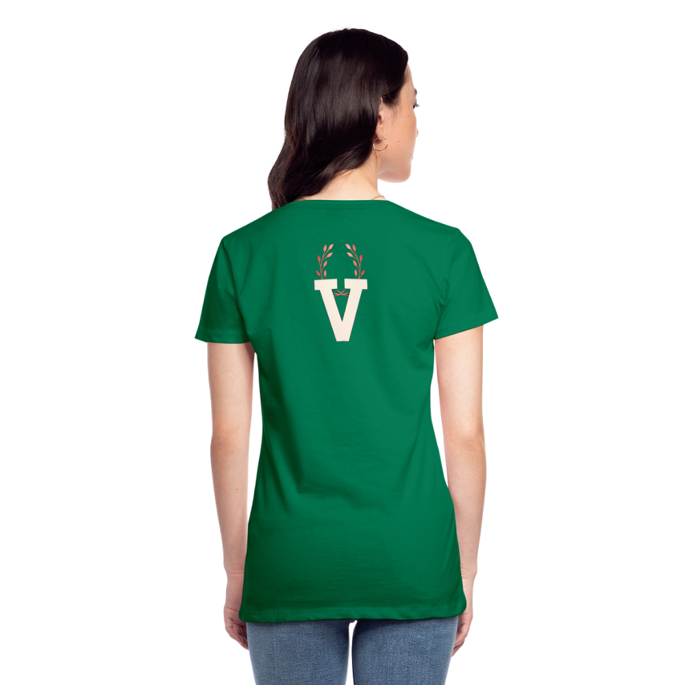 Frauen Premium T-Shirt Düsseldorfer Skyline V.3 - Kelly Green