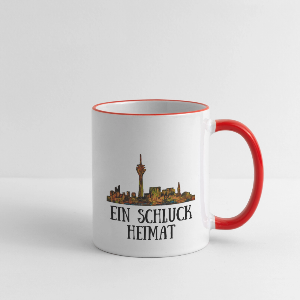 Tasse - Weiß/Rot