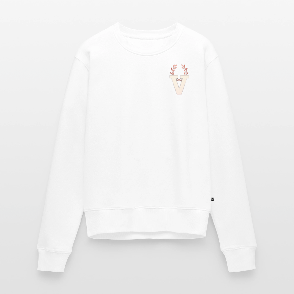 Frauen Pulli Düsseldorferskyline Backprint - Weiß