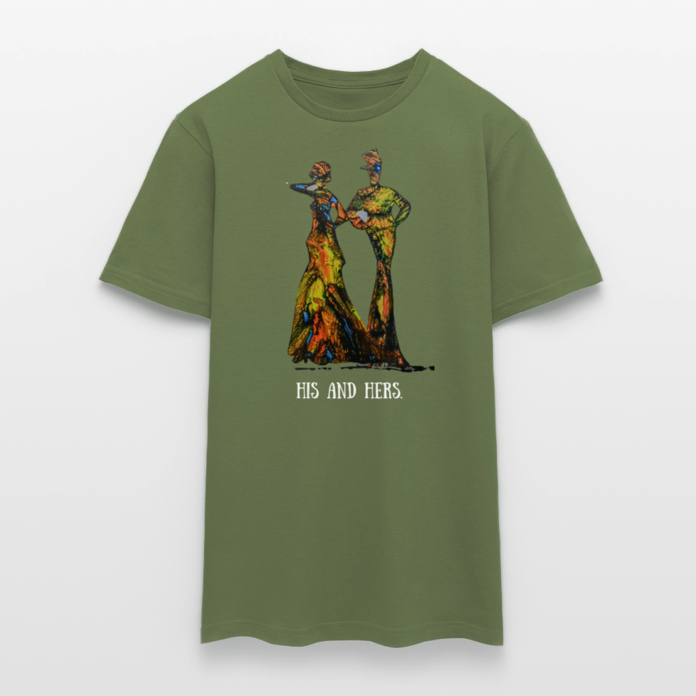 Männer T-Shirt Zylinder und Stella - Militärgrün