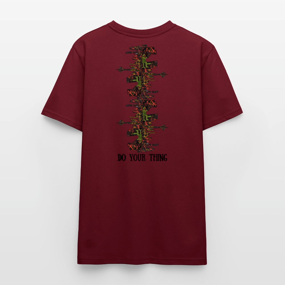 Unisex T-Shirt Düsseldorfer Skyline V.9 - Burgunderrot