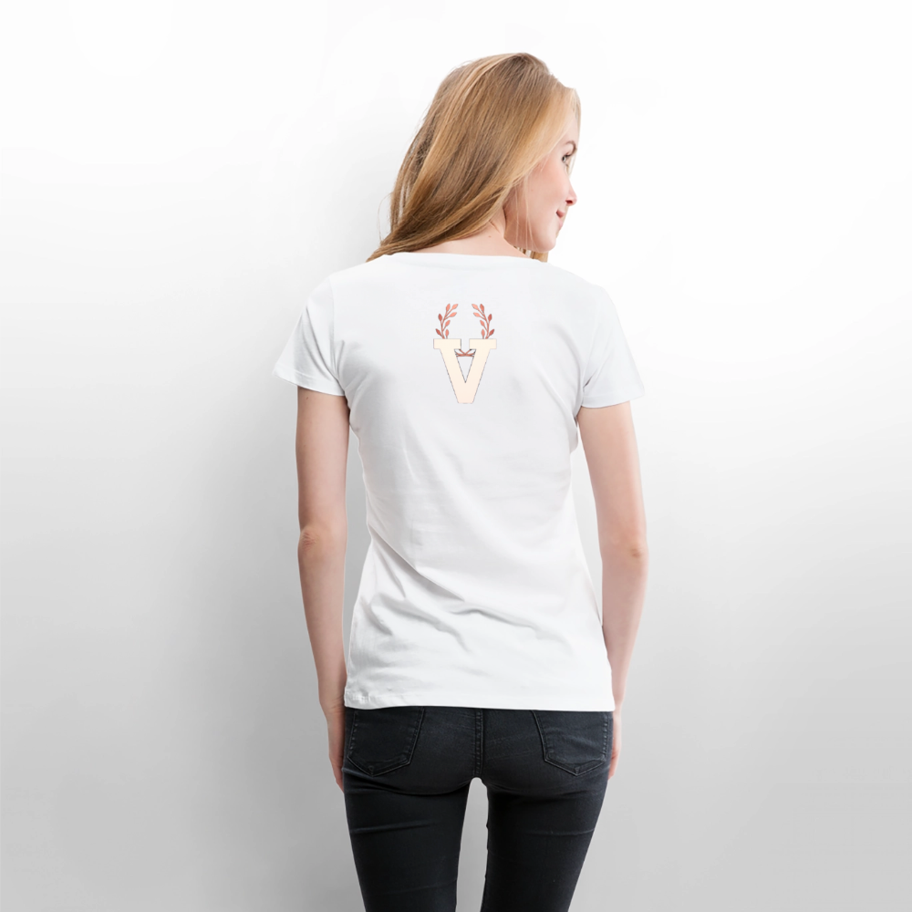 Frauen Premium T-Shirt Düsseldorfer Skyline V.9 - Weiß