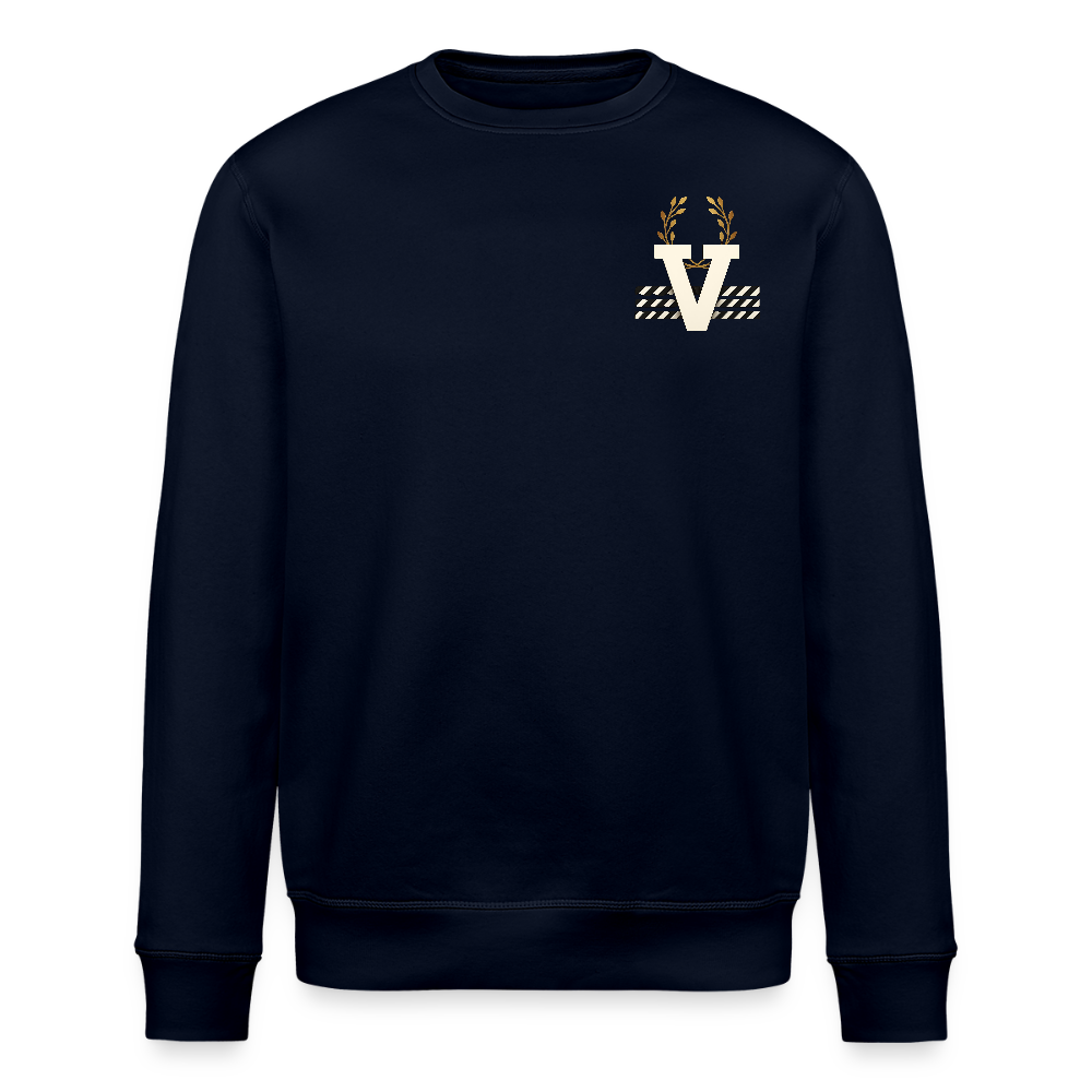 Unisex Bio Pulli Düsseldorfer Skyline Backprint - Navy