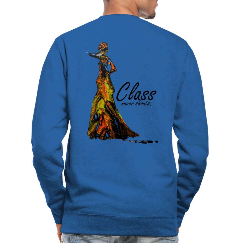 Unisex Pulli Class Backprint - Royalblau