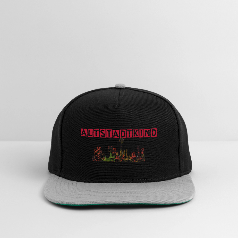 Snapback Cap - Schwarz/Grau