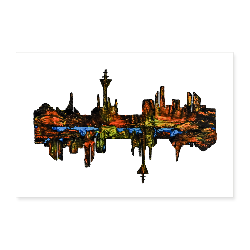 Poster 90x60 cm - Weiß