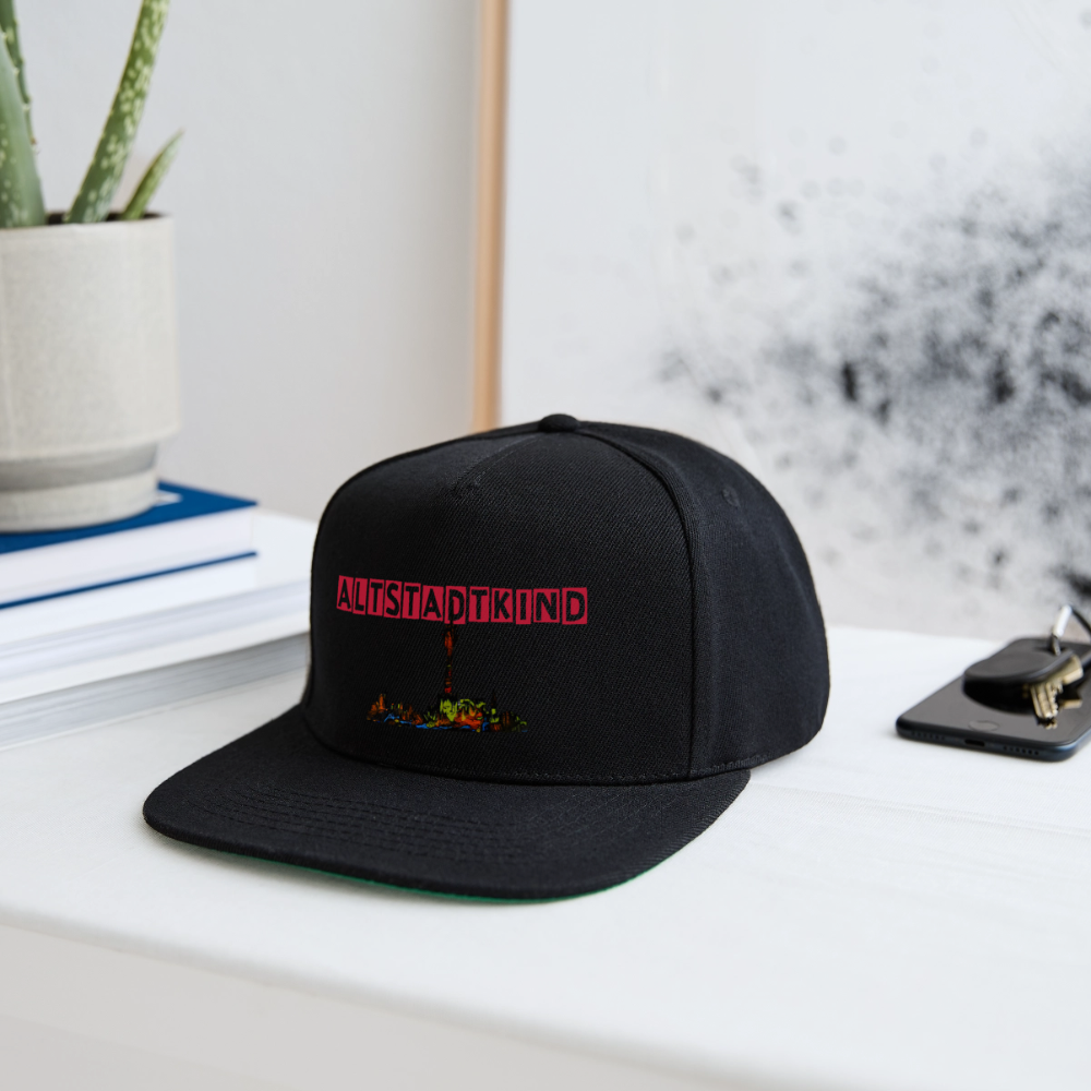 Snapback Cap - Schwarz/Schwarz