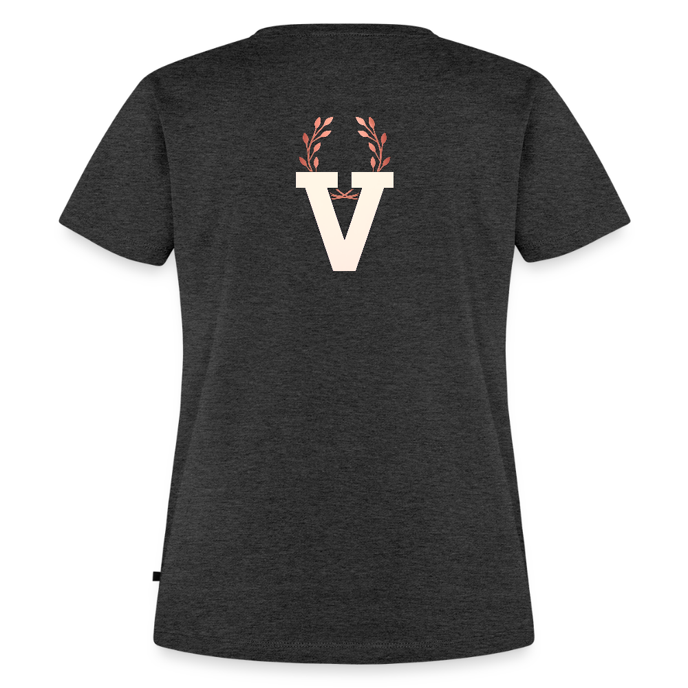 Frauen Premium  T-Shirt Gaia - Anthrazit meliert