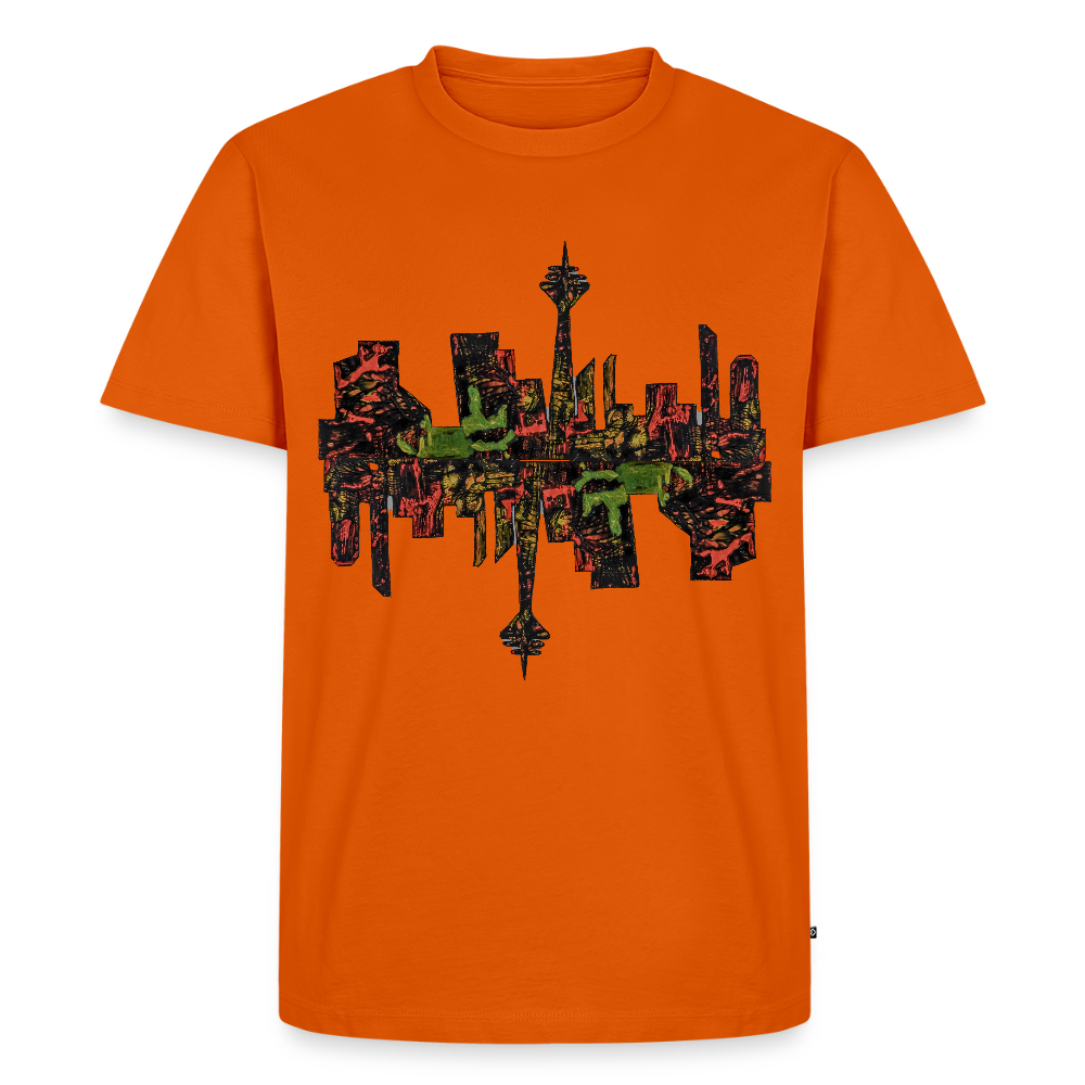 Männer Premium T-Shirt Düsseldorfer Skyline V.9 - Orange 