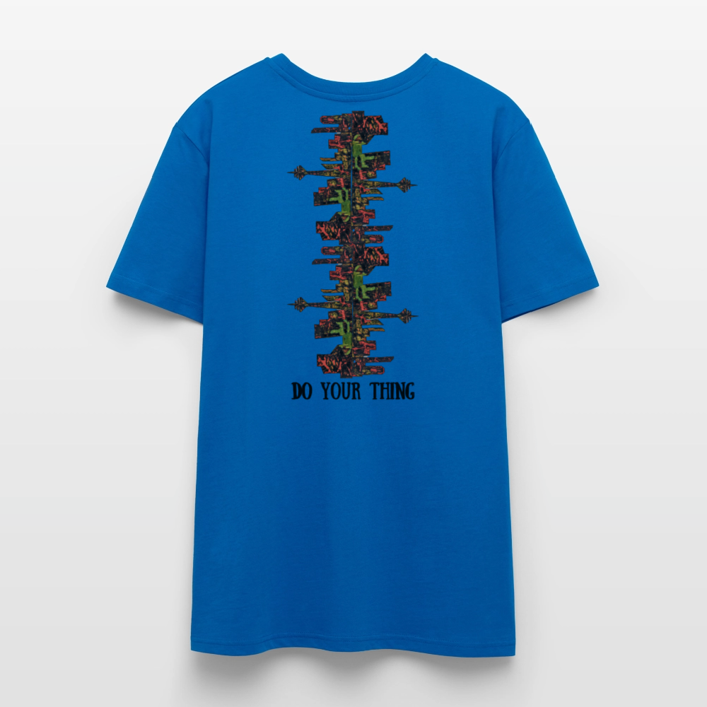 Unisex T-Shirt Düsseldorfer Skyline V.9 - Pfauenblau