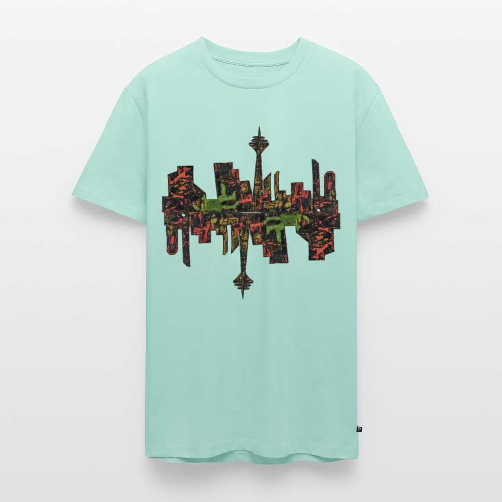 Männer Premium T-Shirt Düsseldorfer Skyline V.9 - Mint 