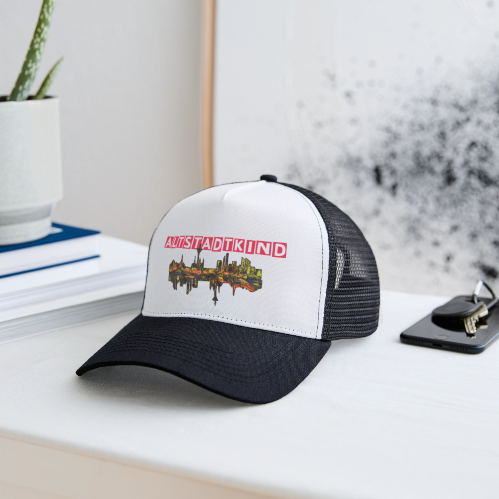 Trucker Cap - Weiß/Schwarz