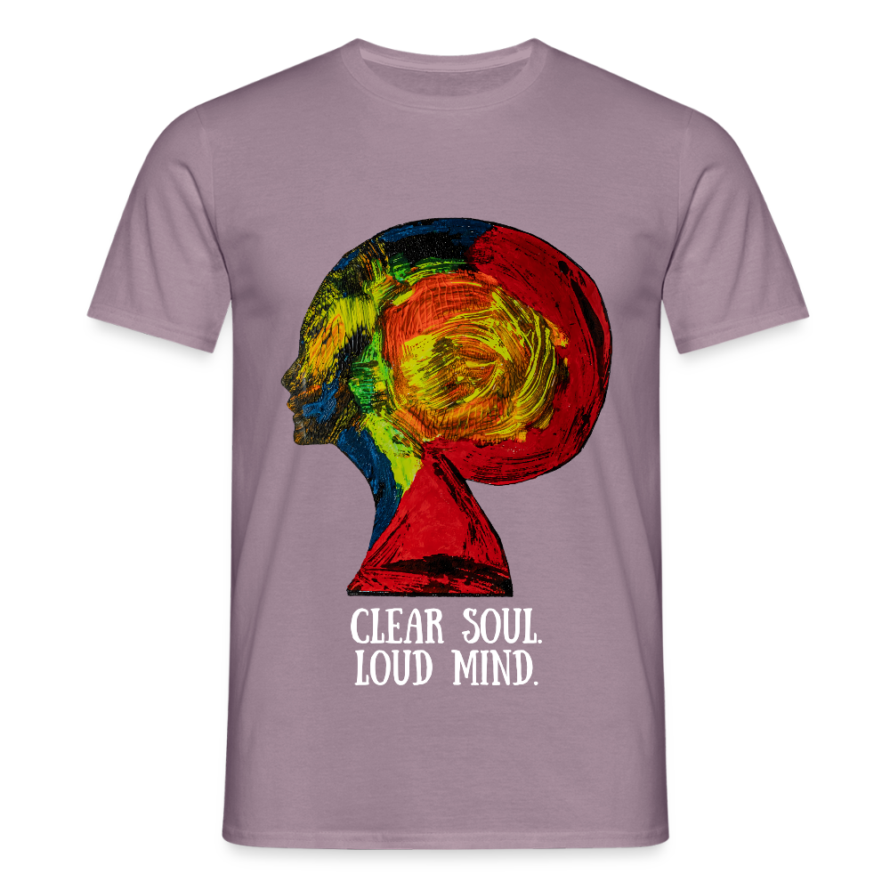 Männer T-Shirt Gaia - Lilagrau 