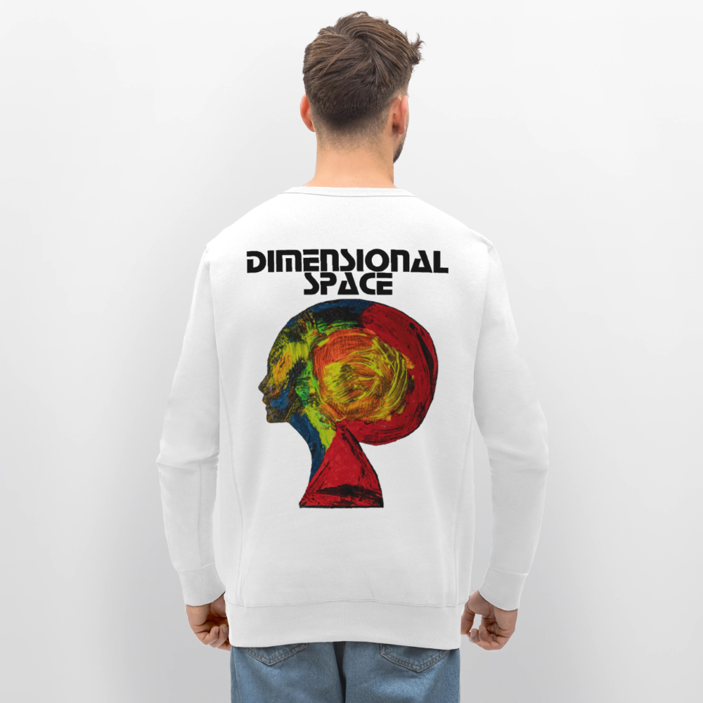 Unisex Bio Pulli Gaia Backprint - Weiß