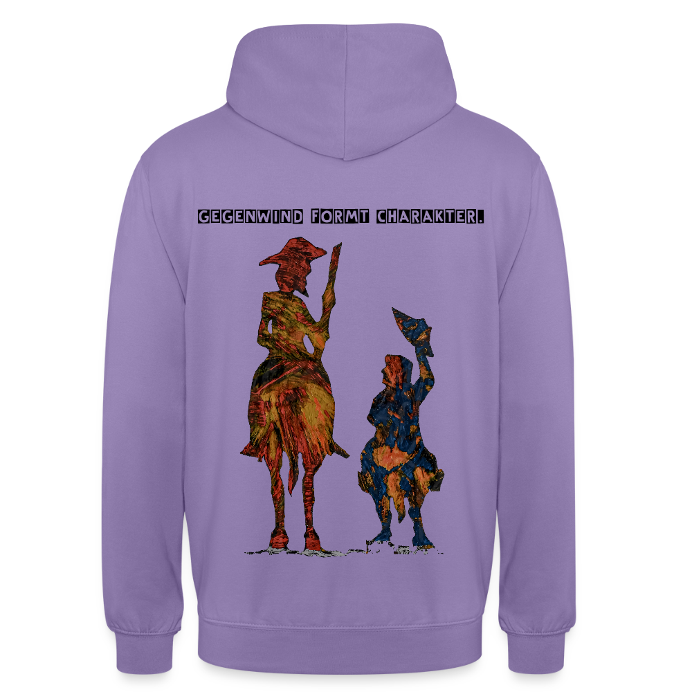 Unisex Hoodie Don Quixote Backprint - Lavendel