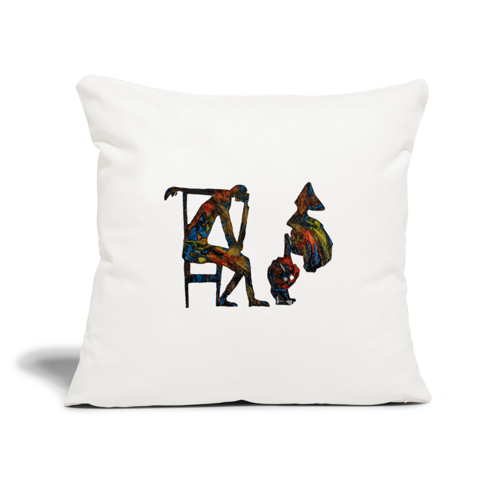 Sofakissen mit Füllung 44 x 44 cm - Naturweiß 