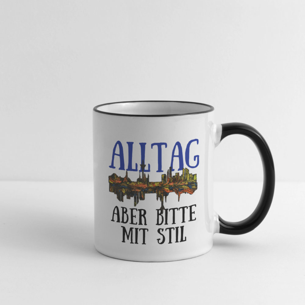 Tasse - Weiß/Schwarz