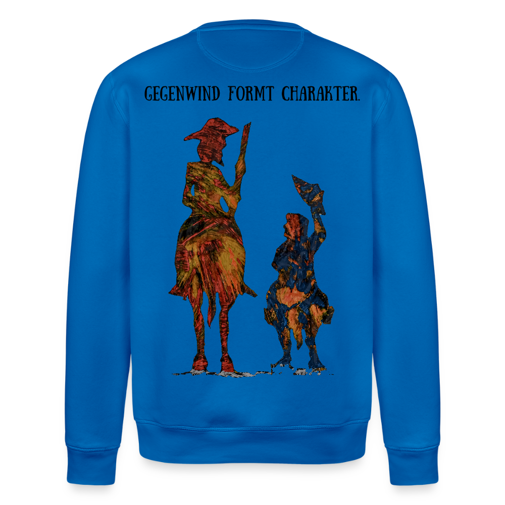 Unisex Bio Pulli Don Quixote Backprint - Königsblau