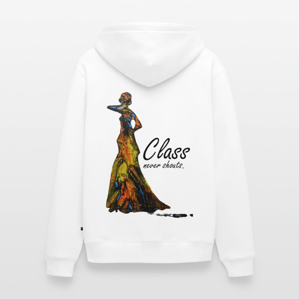 Männer Kapuzenjacke Class Backprint - Weiß