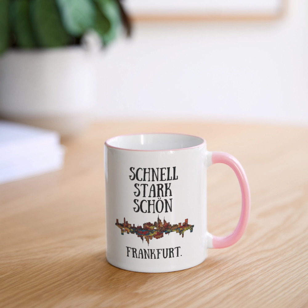Tasse - Weiß/Pink