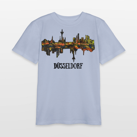 Unisex Teenager T-Shirt Düsseldorfer Skyline V.3 - Lavendel-Violett