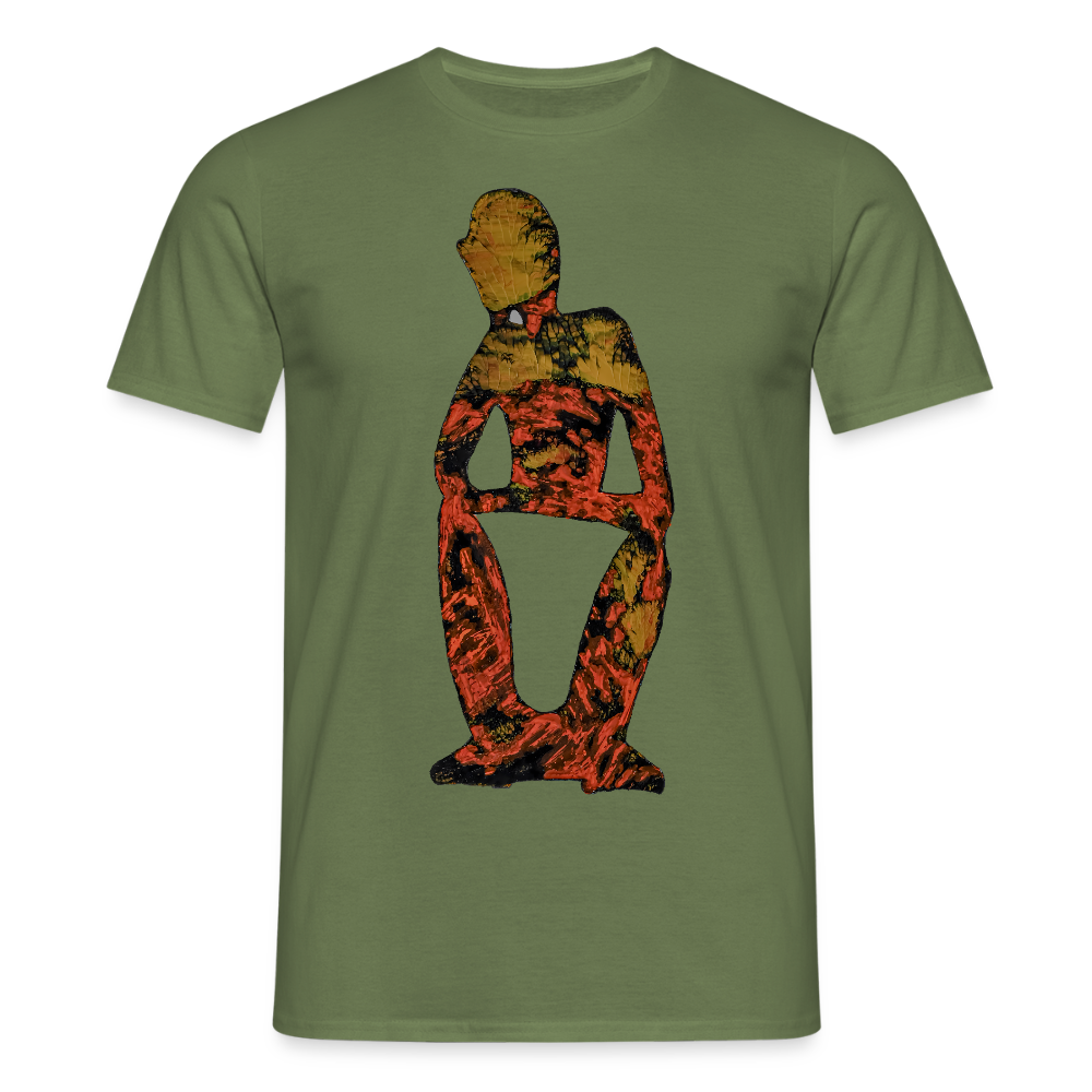 Männer T-Shirt Stille - Militärgrün