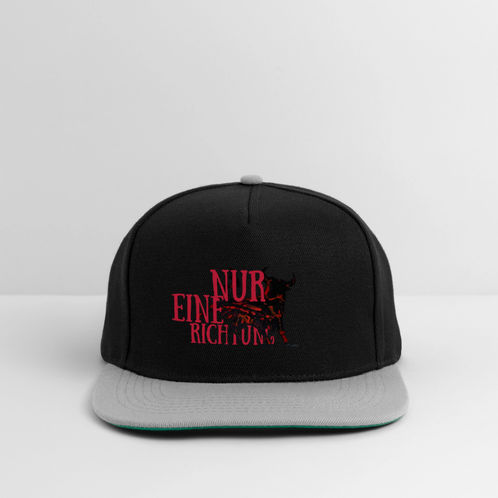Snapback Cap - Schwarz/Grau
