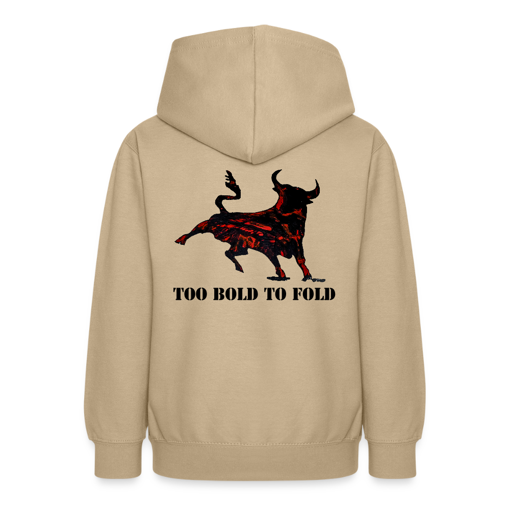 Teenager Hoodie Torro Backprint - Sand