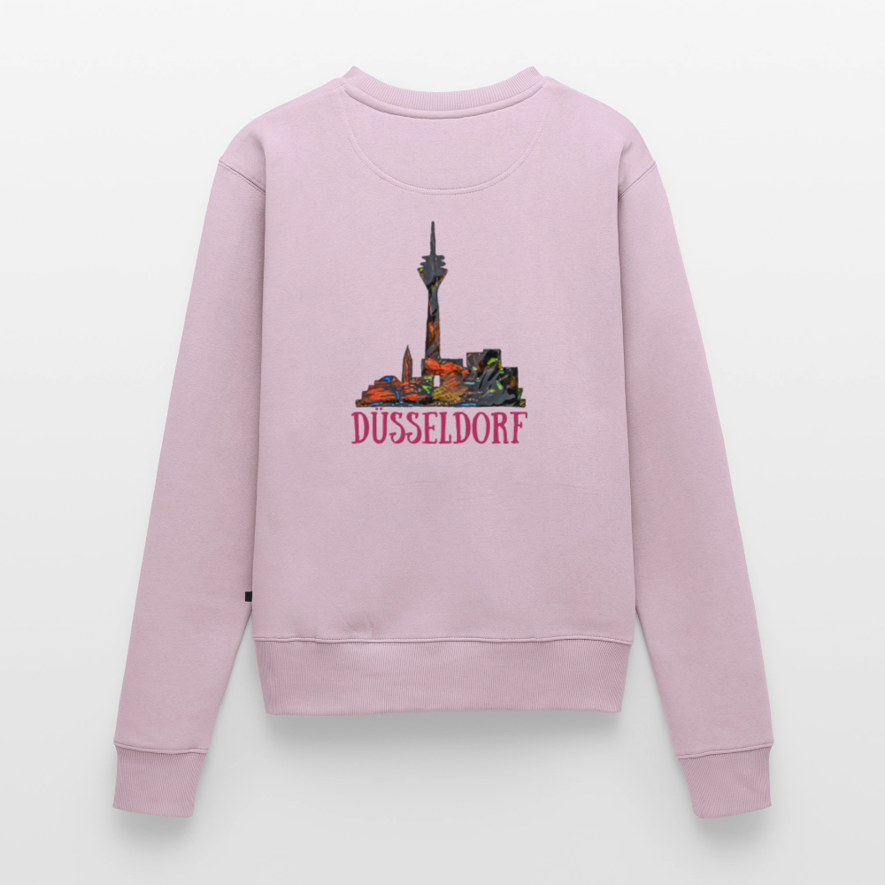 Frauen Pulli Düsseldorferskyline Backprint - Altrosa