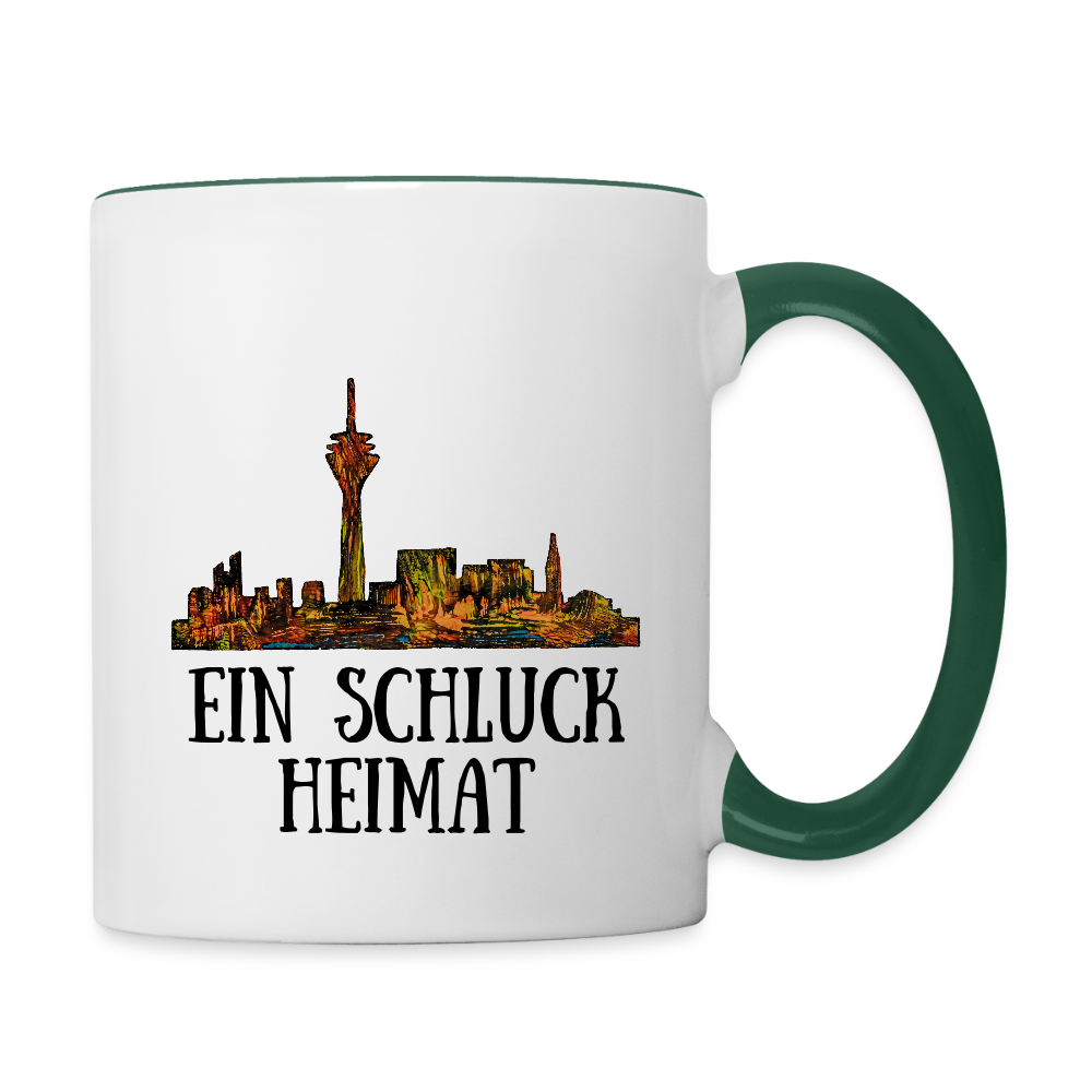 Tasse - Weiß/Dunkelgrün