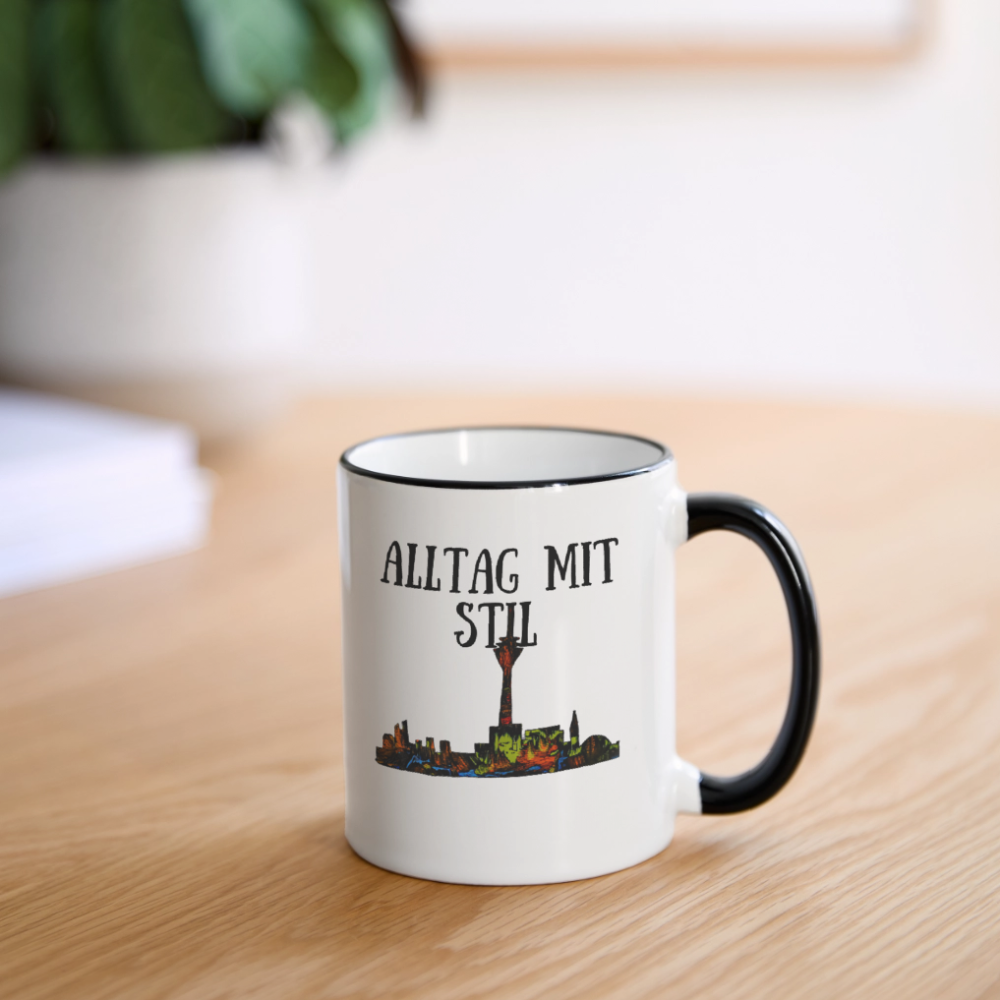 Tasse - Weiß/Schwarz