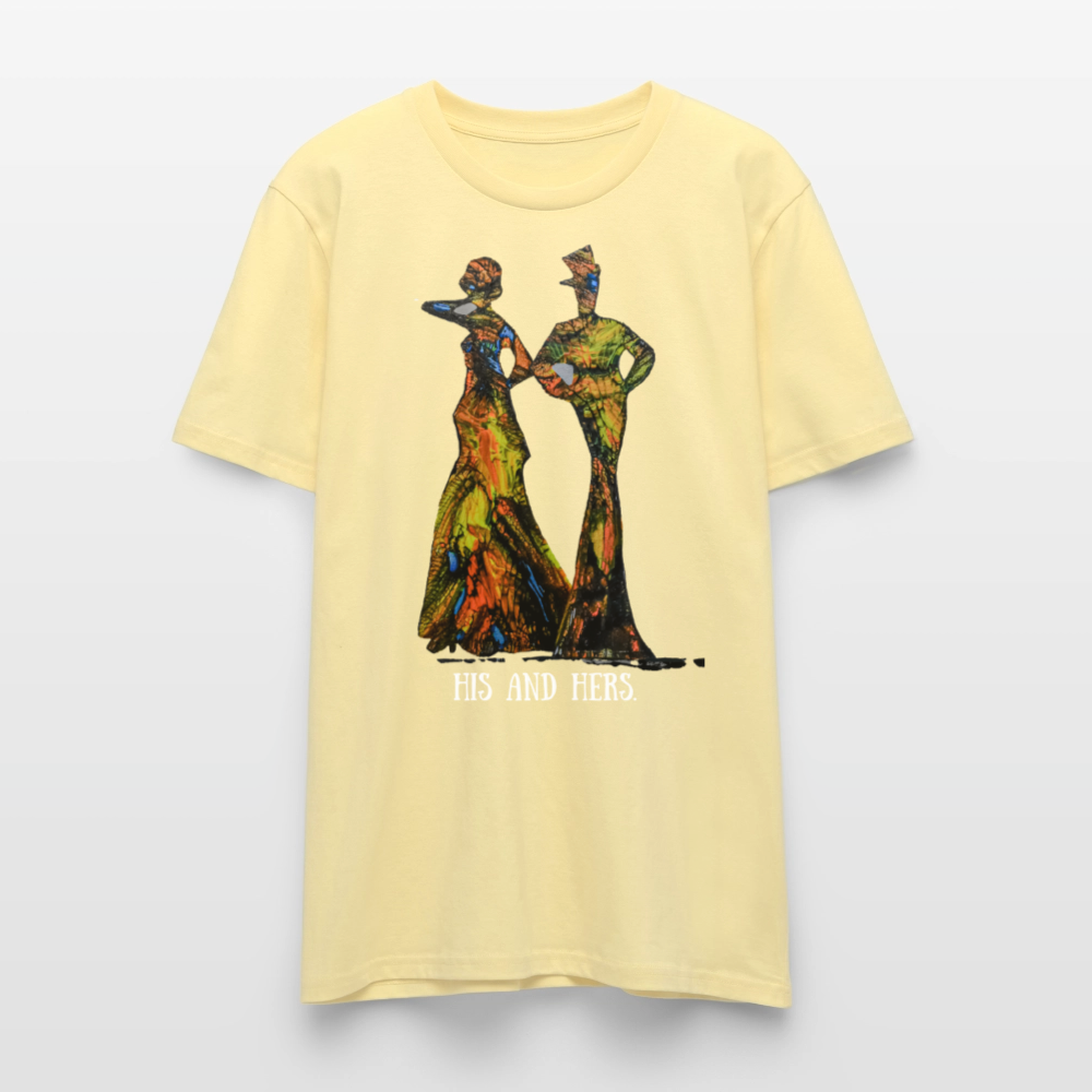 Unisex T-Shirt Zylinder und Stella - Creme