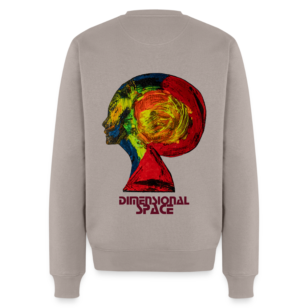 Männer Pulli Gaia Backprint - Taupe