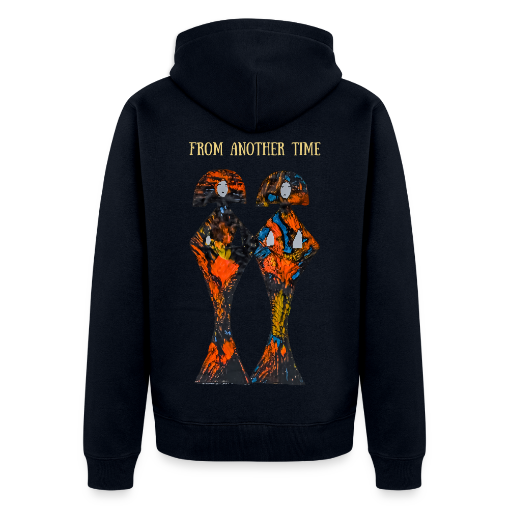 Männer Kapuzenjacke Geishas Backprint - Navy