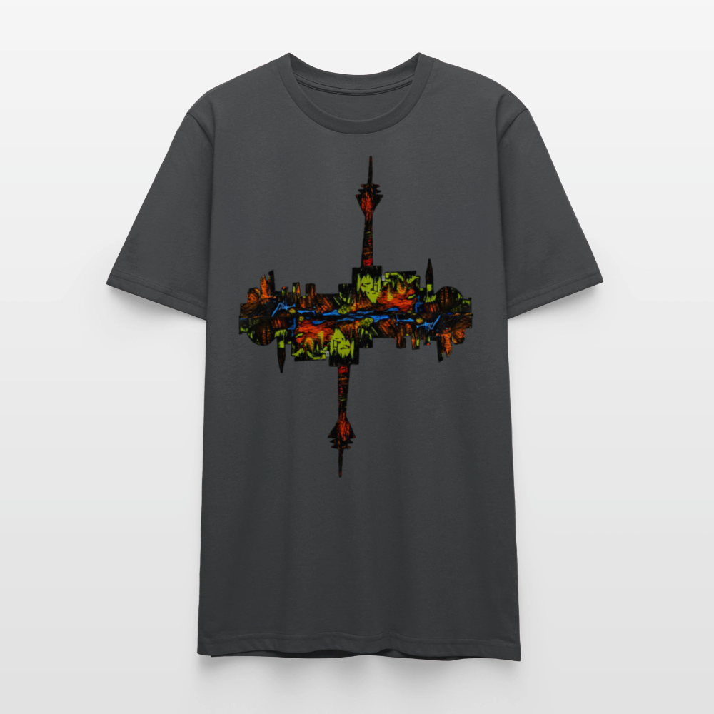 Unisex T-Shirt Düsseldorfer Skyline V.7 - Anthrazit